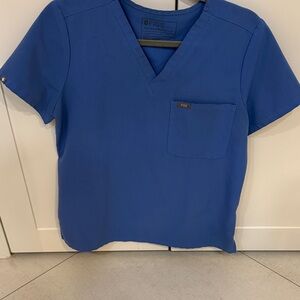Figs Ceil Blue Catarina One Pocket Scrub Top